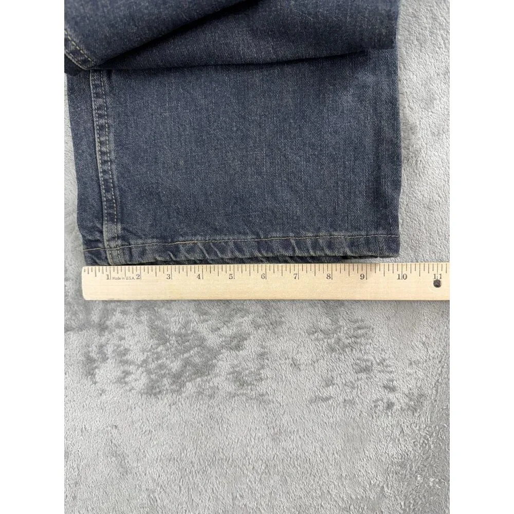 Magellan Jeans Mens 40x30 Blue Boot Cut Denim Straight Leg Cotton Pants Outdoor - Picture 12 of 14